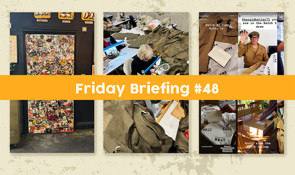 Avre Friday Briefing #48 title image - Batch 2 update. Bespoke tailoring.